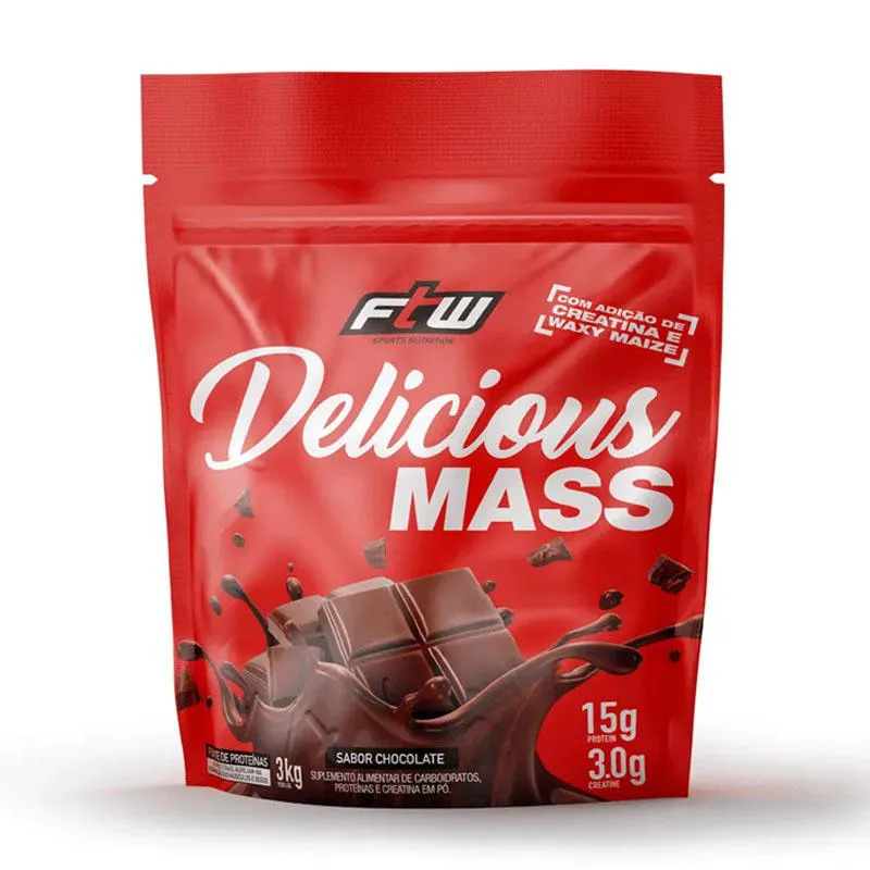 HIPERCALóRICO DELICIOUS MASS FTW 3KG - SABORES Chocolate