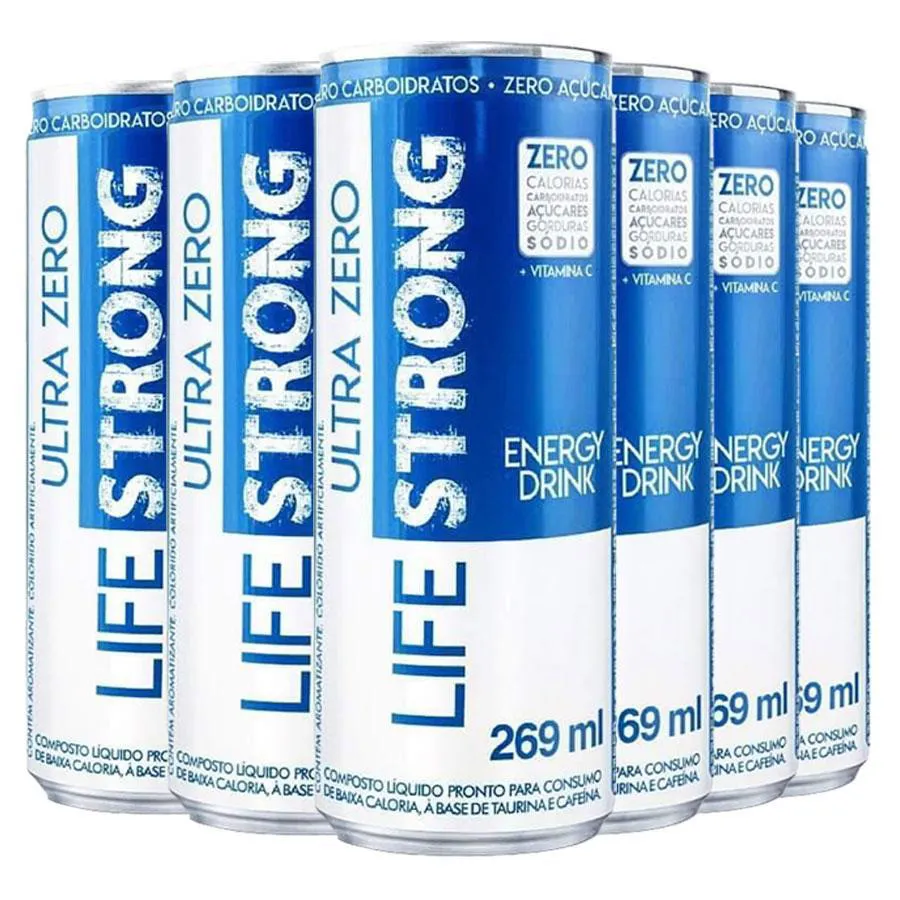 ENERGéTICO LIFE STRONG ENERGY DRINK 6 UNIDADES TRADICIONAL