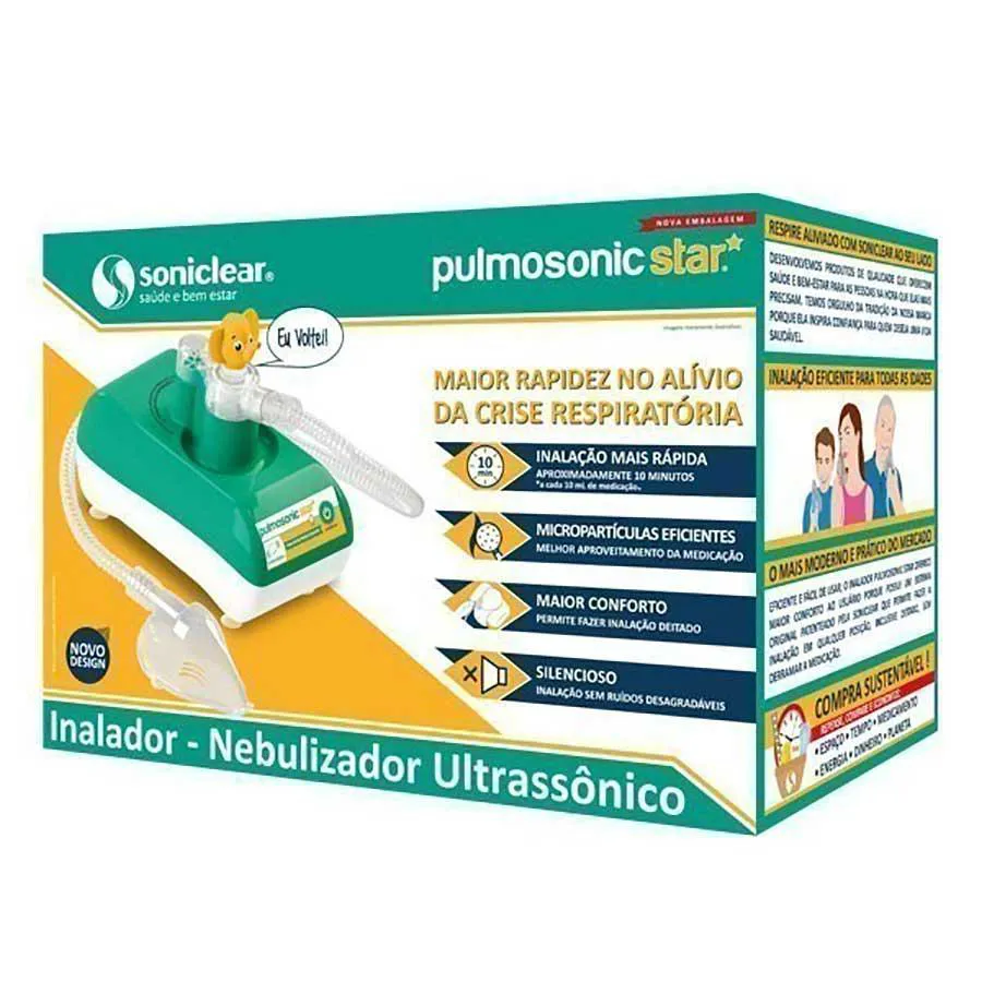 Inalador Nebulizador Ultrassônico Soniclear Pulmosonic Star