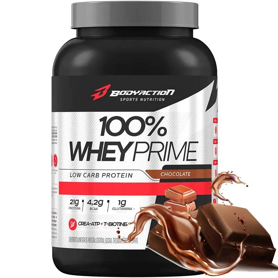Whey Protein Body Action 100% Whey Prime Chocolate 900g