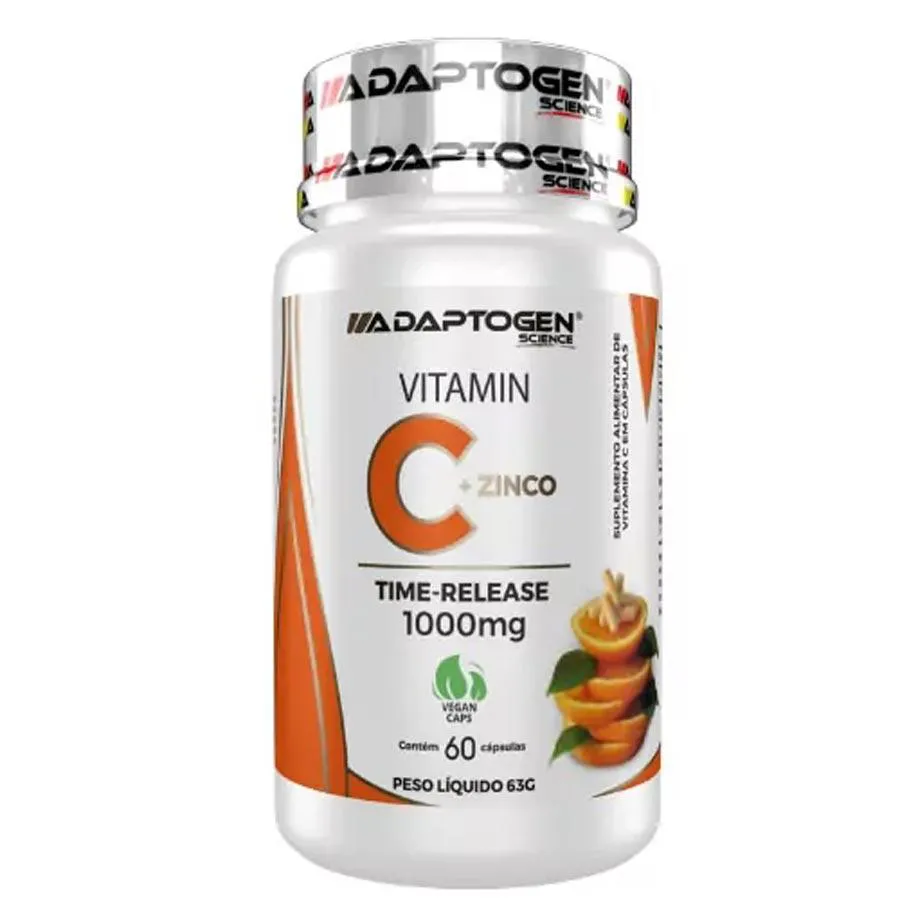 VITAMINA C 1000 MG + ZINCO 60 CAPS - ADAPTOGEN