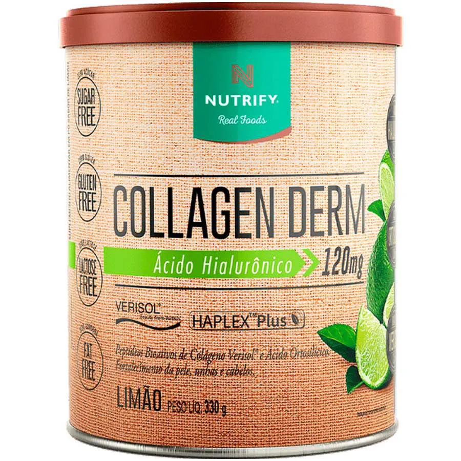 COLáGENO VERISOL DERM ÁCIDO HIALURôNICO EM Pó 330G NUTRIFY Limão