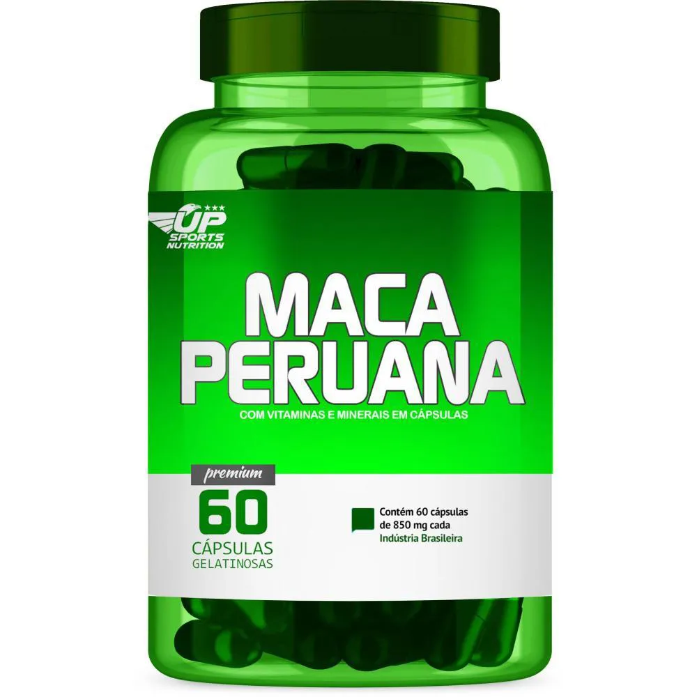 MACA PERUANA 850MG COM 60 CáPSULAS UP SPORTS NUTRITION