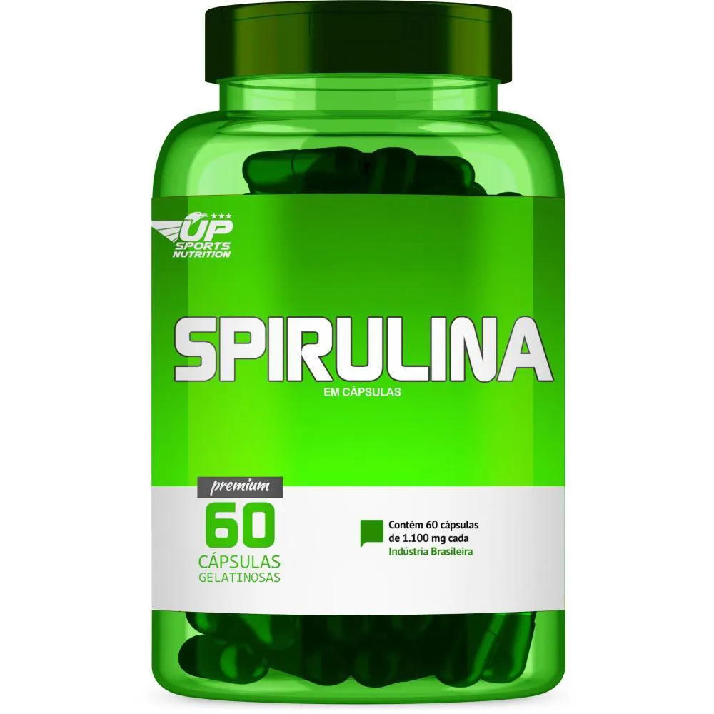 SPIRULINA 1100MG COM 60 CáPSULAS UP SPORTS NUTRITION