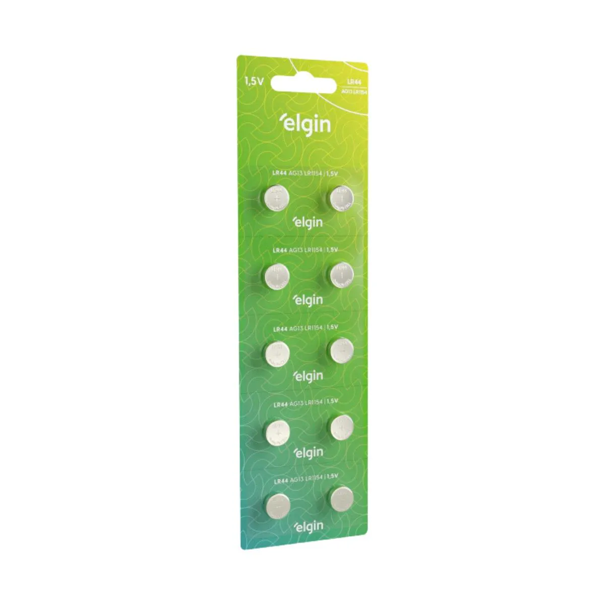 BATERIA ALCALINA LR44 BLISTER COM 10 UNIDADES - ELGIN