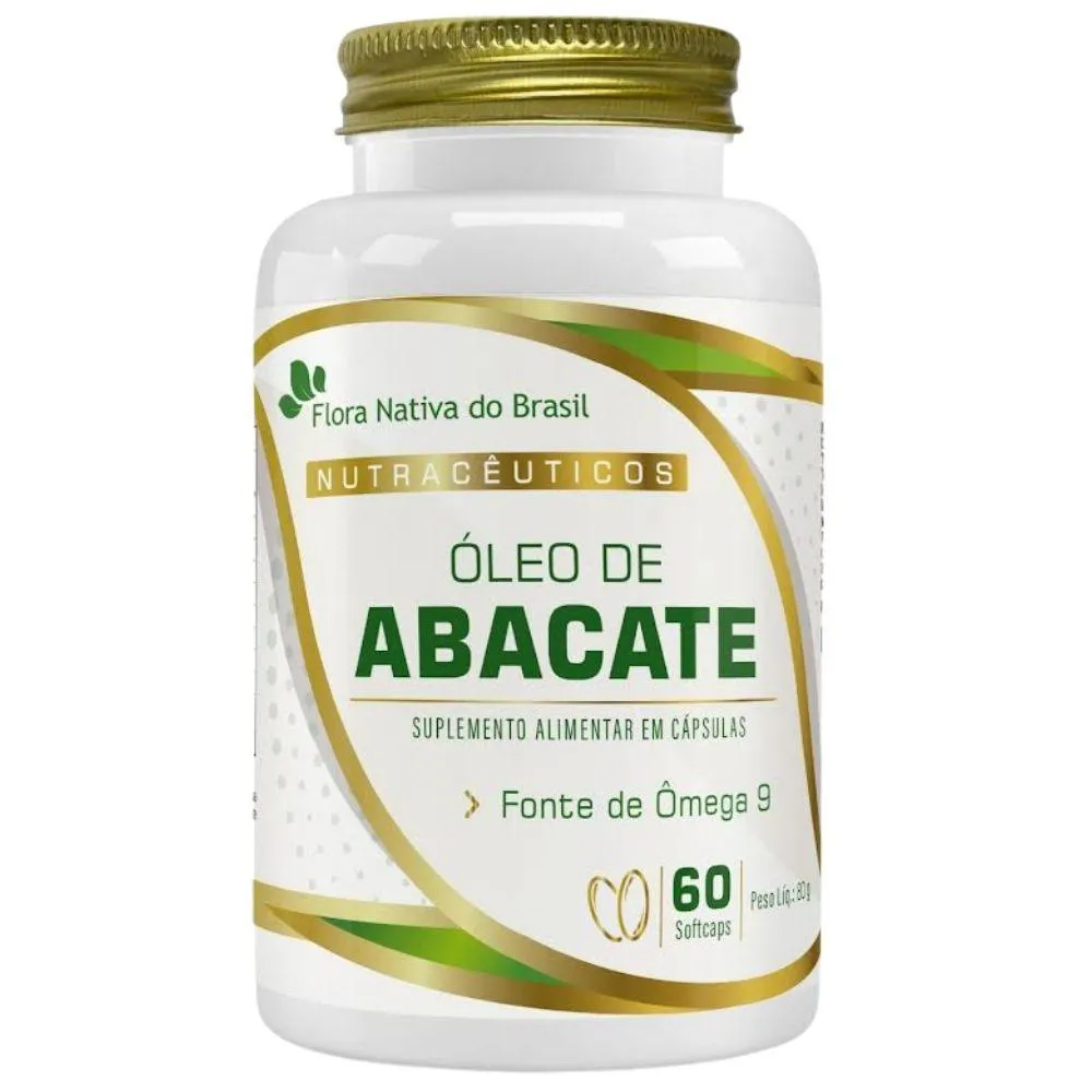 ÓLEO DE ABACATE 1000MG 60 CáPSULAS - FLORA NATIVA