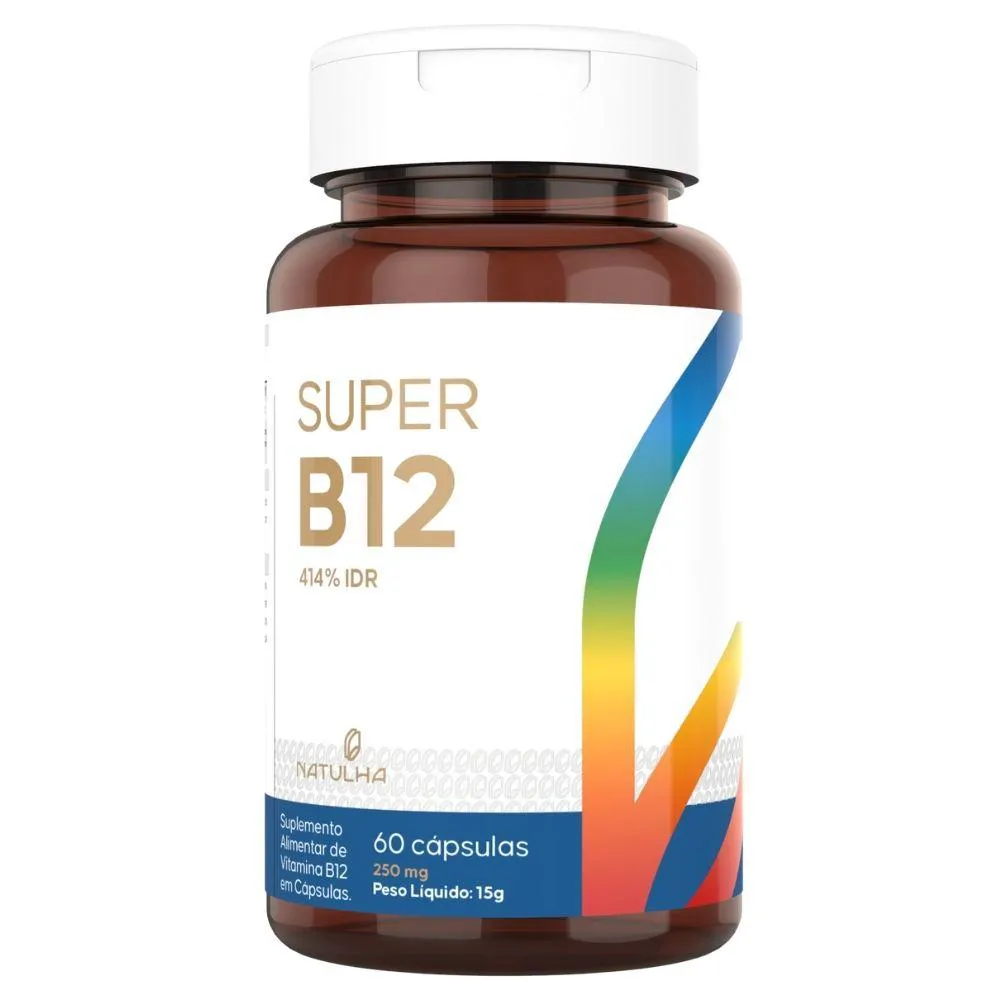 SUPER B12 414% IDR 60 CáPSULAS - NATULHA