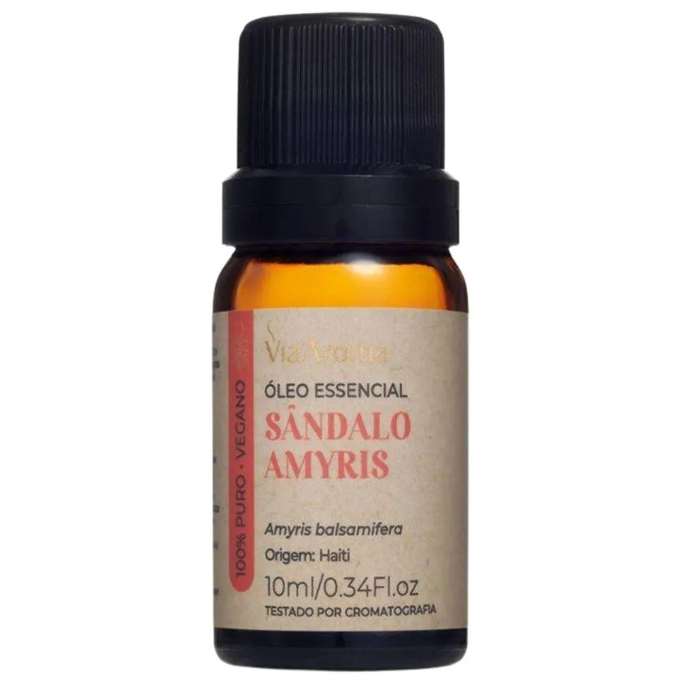 ÓLEO ESSENCIAL DE SANDALO AMYRIS 10ML - VIA AROMA