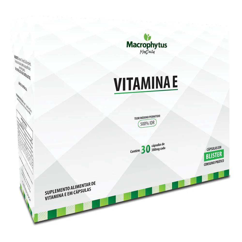 VITAMINA E 500% IDR 400 UI 30 CáPSULAS - MACROPHYTUS