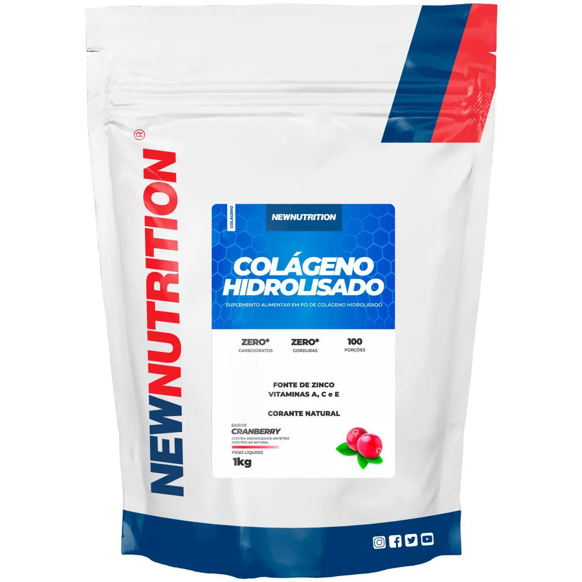 COLAGENO HIDROLISADO 1KG CRANBERRY