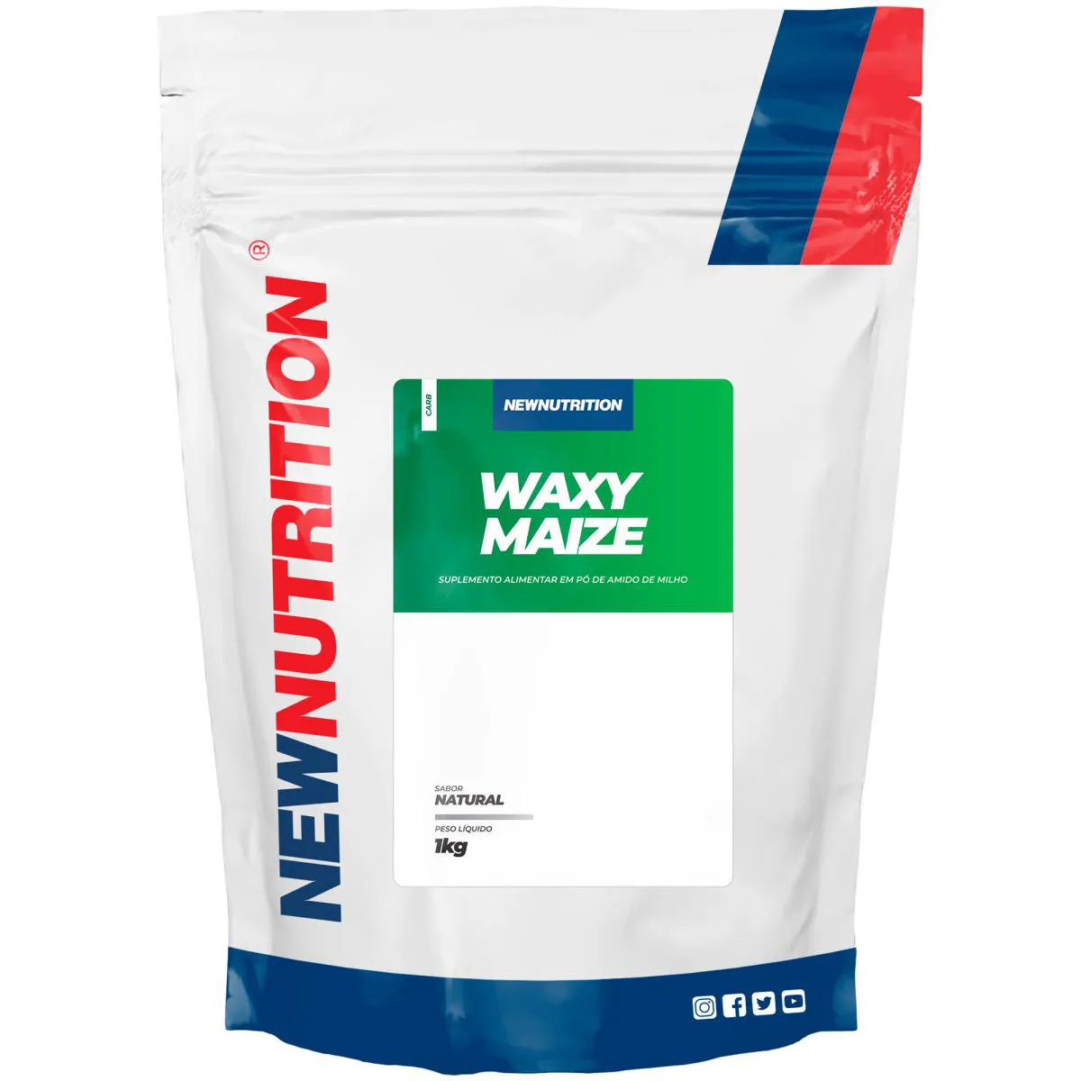 Suplemento Waxy Maize Newnutrition Natural 1kg 