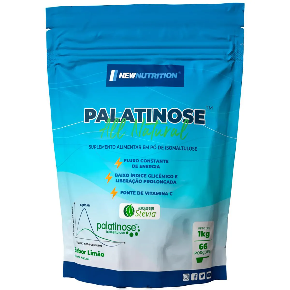 Palatinose New Nutrition Limão 1kg