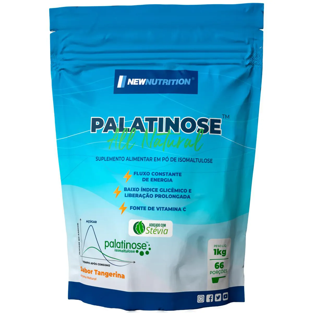 Palatinose New Nutrition Tangerina 1kg