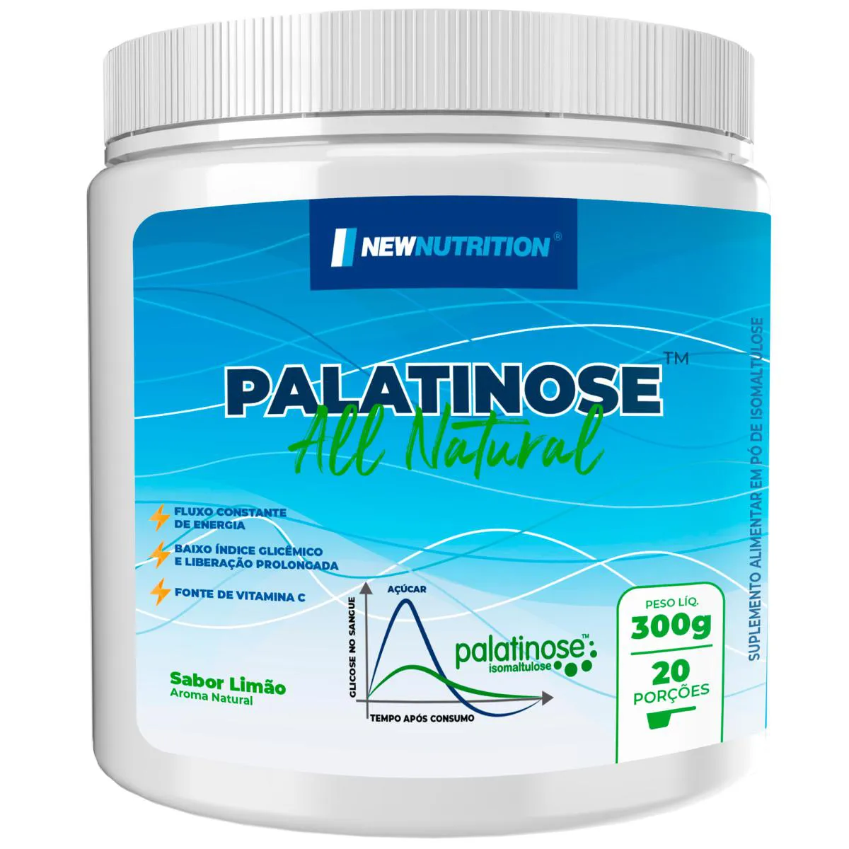 Palatinose Newnutrition Limão 300g 