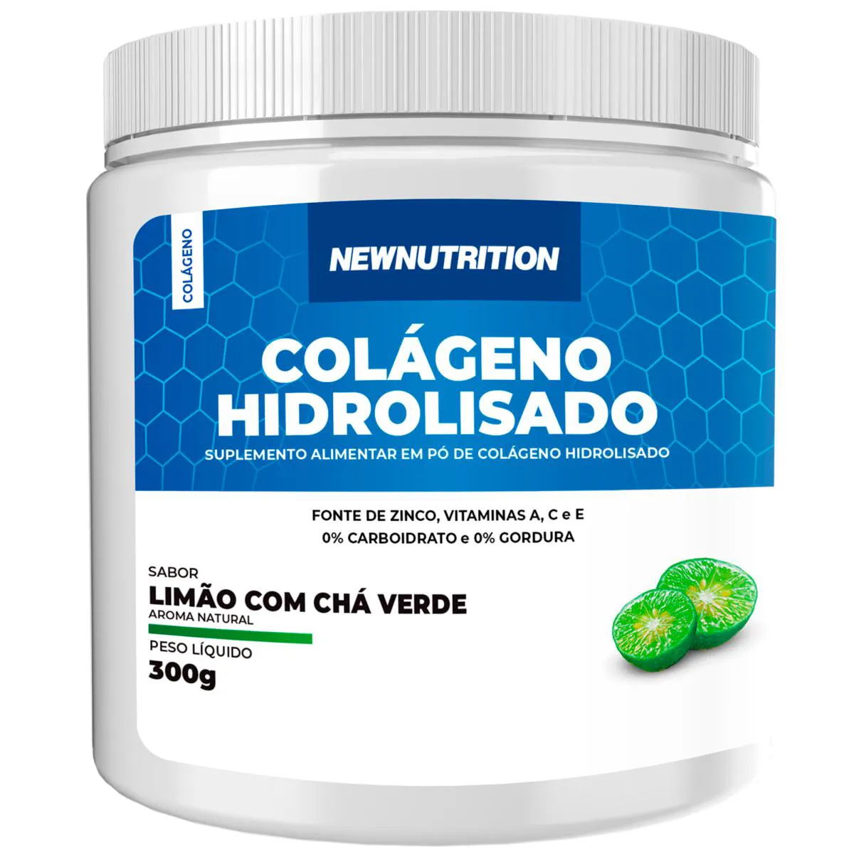 COLAGENO HIDROLISADO 300G LIMAO C CHA VERDE Limão C/ Chá Verde