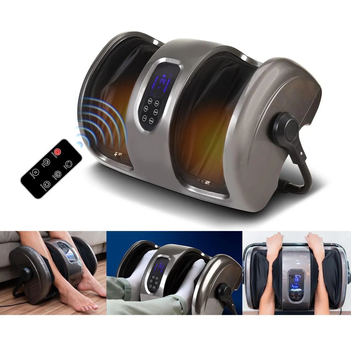 Massageador Elétrico Pés Shiatsu Foot Aquecimento Relaxmedic