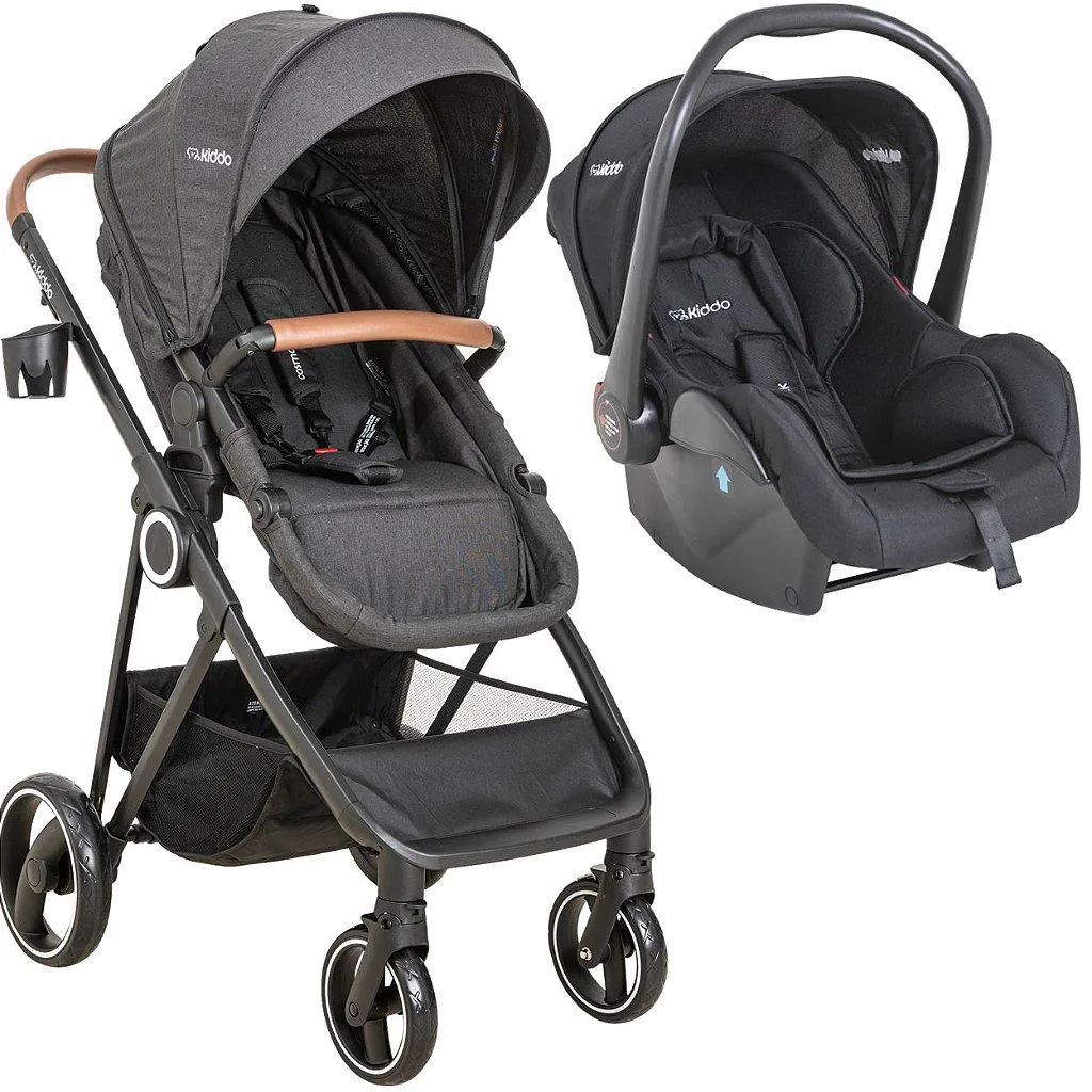 CARRINHO DE BEBE MOISES COM BEBE CONFORTO KIDDO COSMOS PRETO