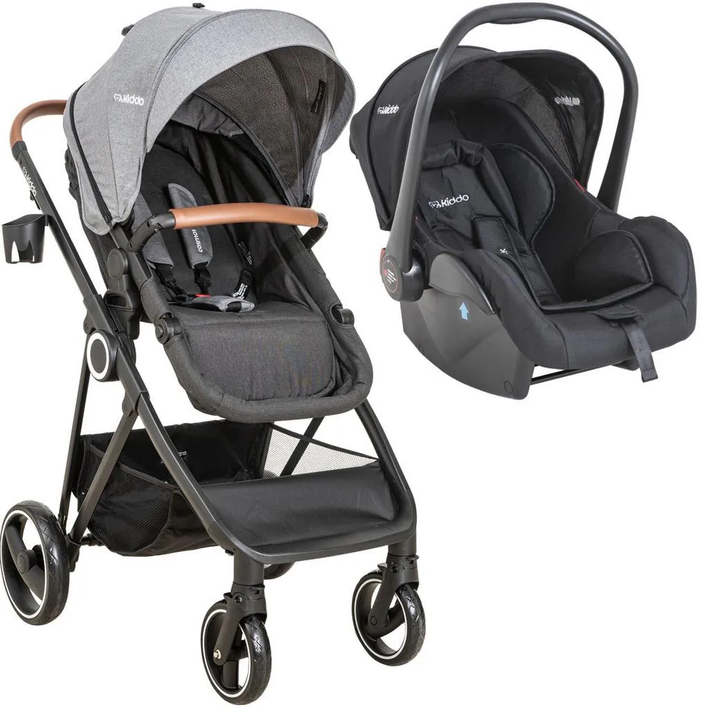 CARRINHO DE BEBE MOISES BEBE CONFORTO KIDDO COSMOS GRAFITE