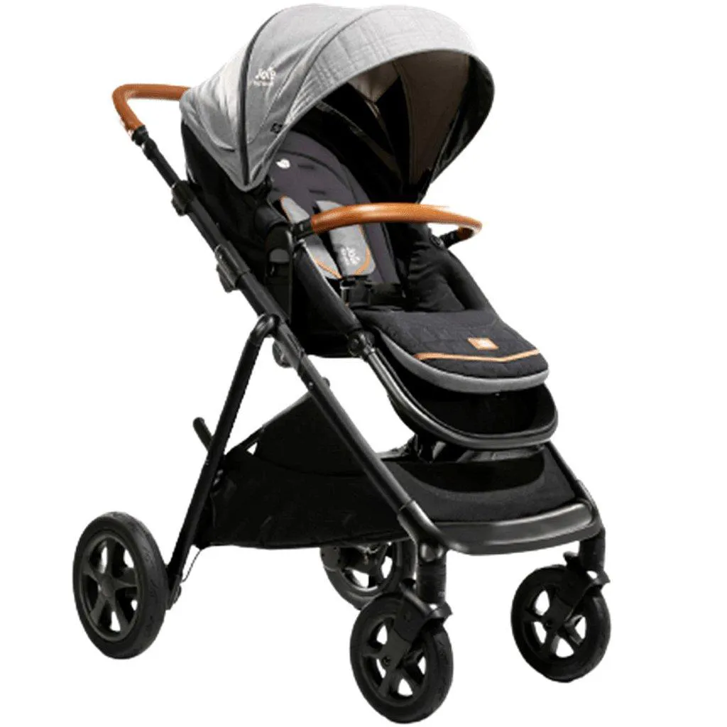 CARRINHO DE BEBE BERçO PASSEIO JOIE AERIA CARBON PRETO CINZA