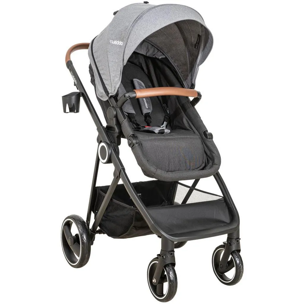 CARRINHO DE BEBE PASSEIO MOISES KIDDO COSMOS MELANGE GRAFITE