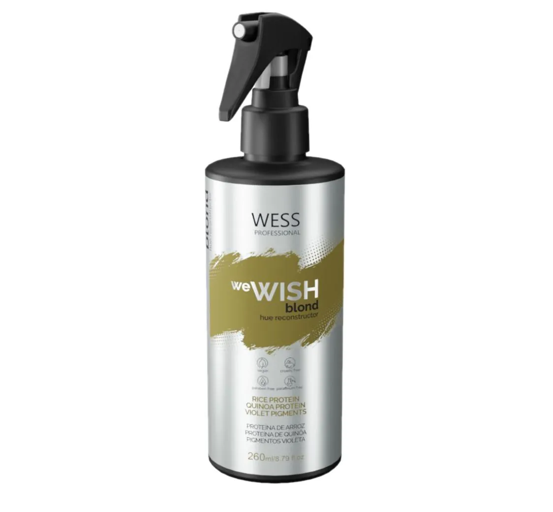 Condicionador Matizador Wess We Wish Reconstrutor Blond Cabelos Loiros 260ml