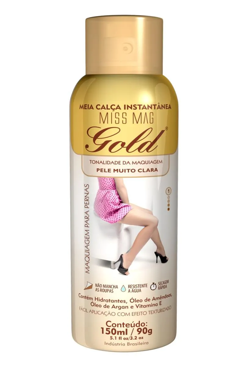 MISS MAG GOLD MUITO CLARA MEIA CALçA LíQUIDA INSTANTâNEA - 150ML