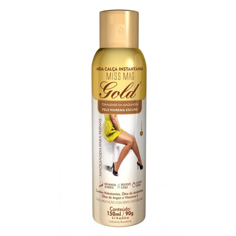 MISS MAG GOLD MORENA ESCURA MEIA CALçA LíQUIDA INSTANTâNEA - 150ML