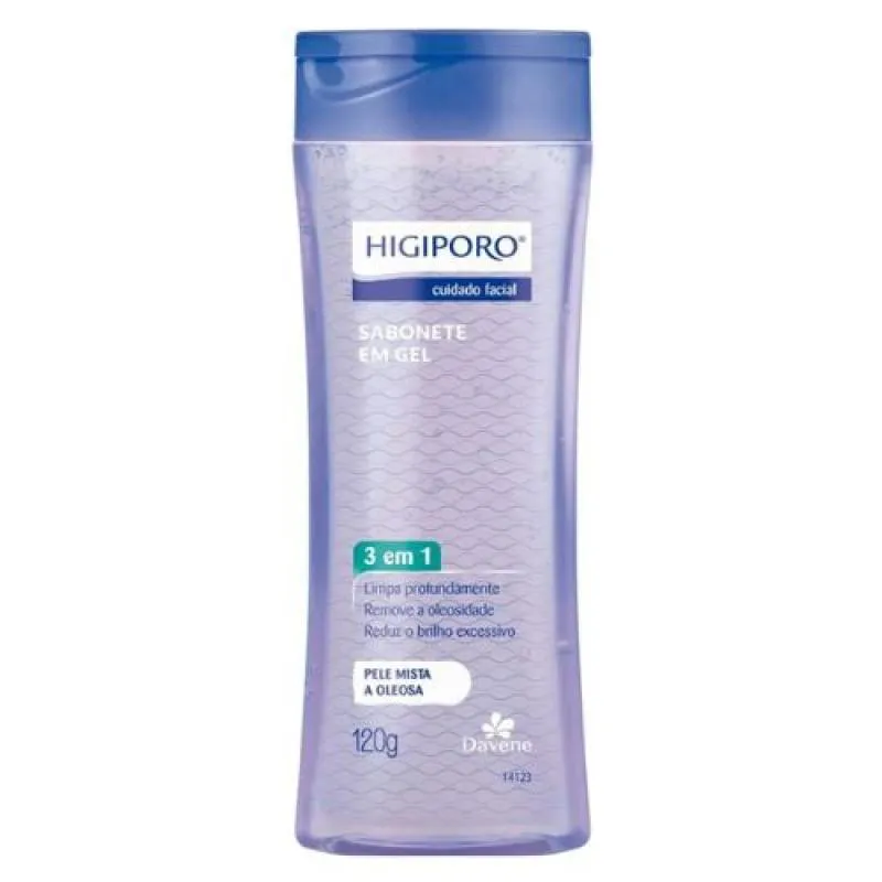 SABONETE EM GEL PELE OLEOSA HIGIPORO 120G - DAVENE