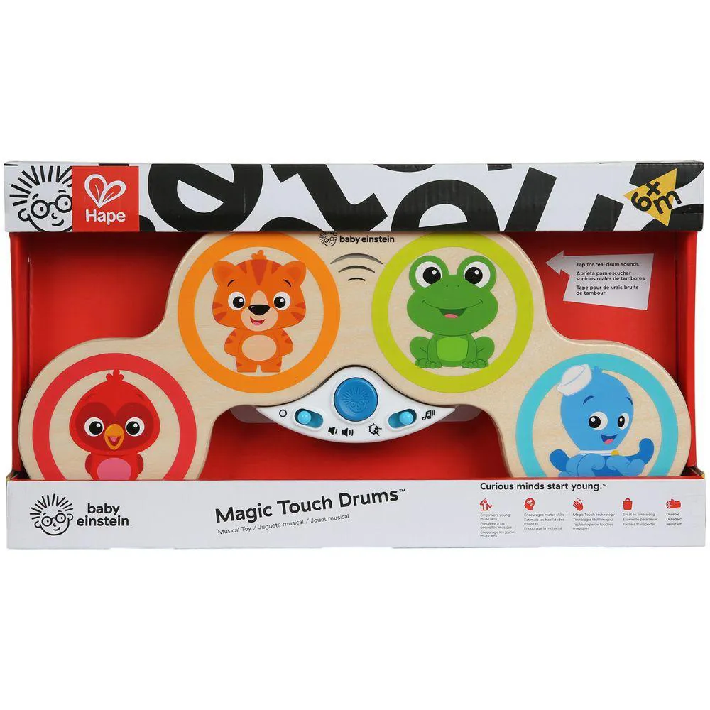 TAMBOR INFANTIL - MAGIC TOUCH DRUM - MADEIRA - BABY EINSTEIN