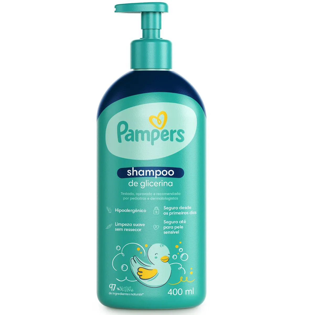 SHAMPOO DE GLICERINA BEBE HIPERALERGENICO - 400ML - PAMPERS