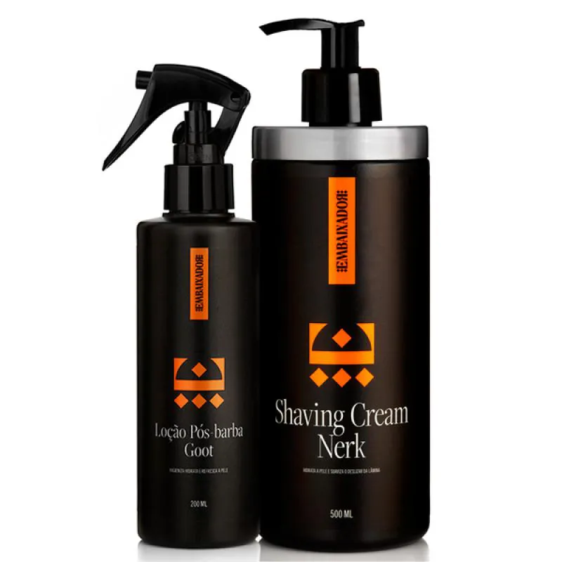 LOçãO PóS BARBA GOOT + SHAVING CREAM NERK EMBAIXADOR 500ml