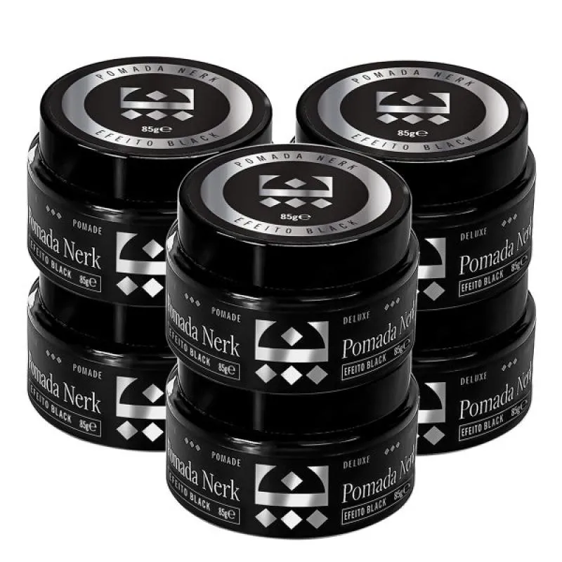 KIT 6 POMADA NERK EFEITO BLACK EMBAIXADOR - 85G