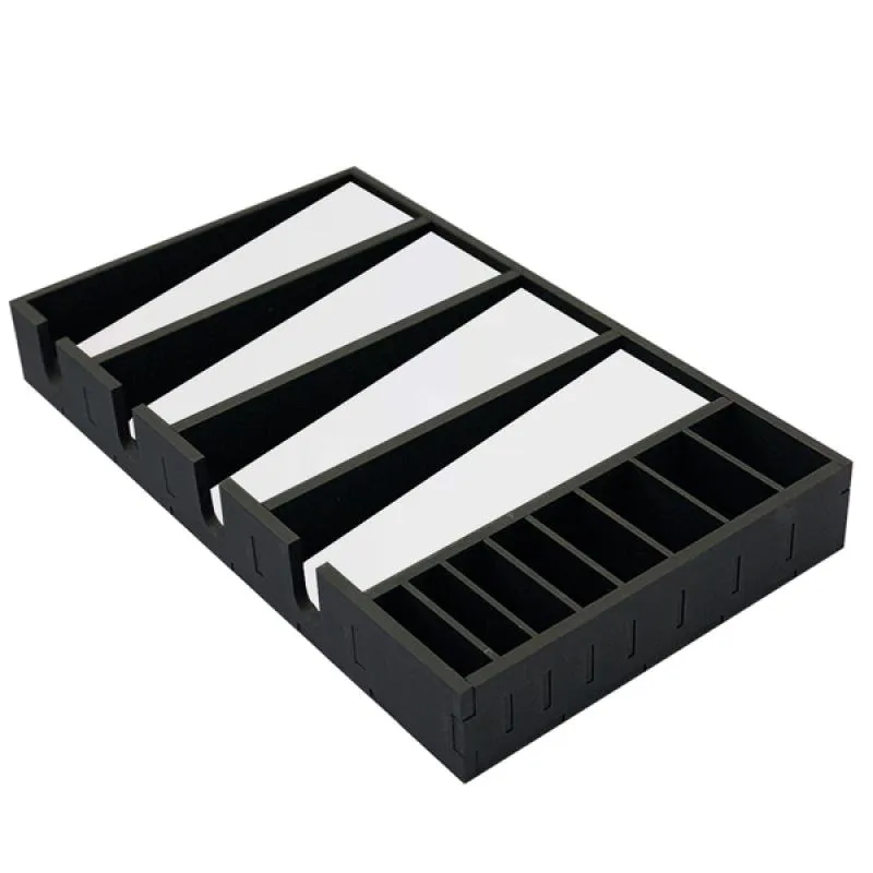 SUPORTE EM MDF PARA 4 MáQUINAS DE CORTAR CABELO E 8 PENTES Branca