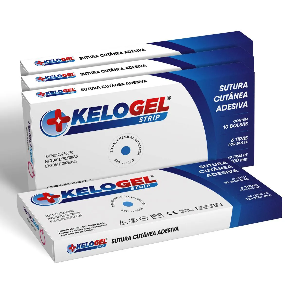 SUTURA CUTÂNEA PONTO FALSO KELOGEL STRIP 12MMX100MM 240UN