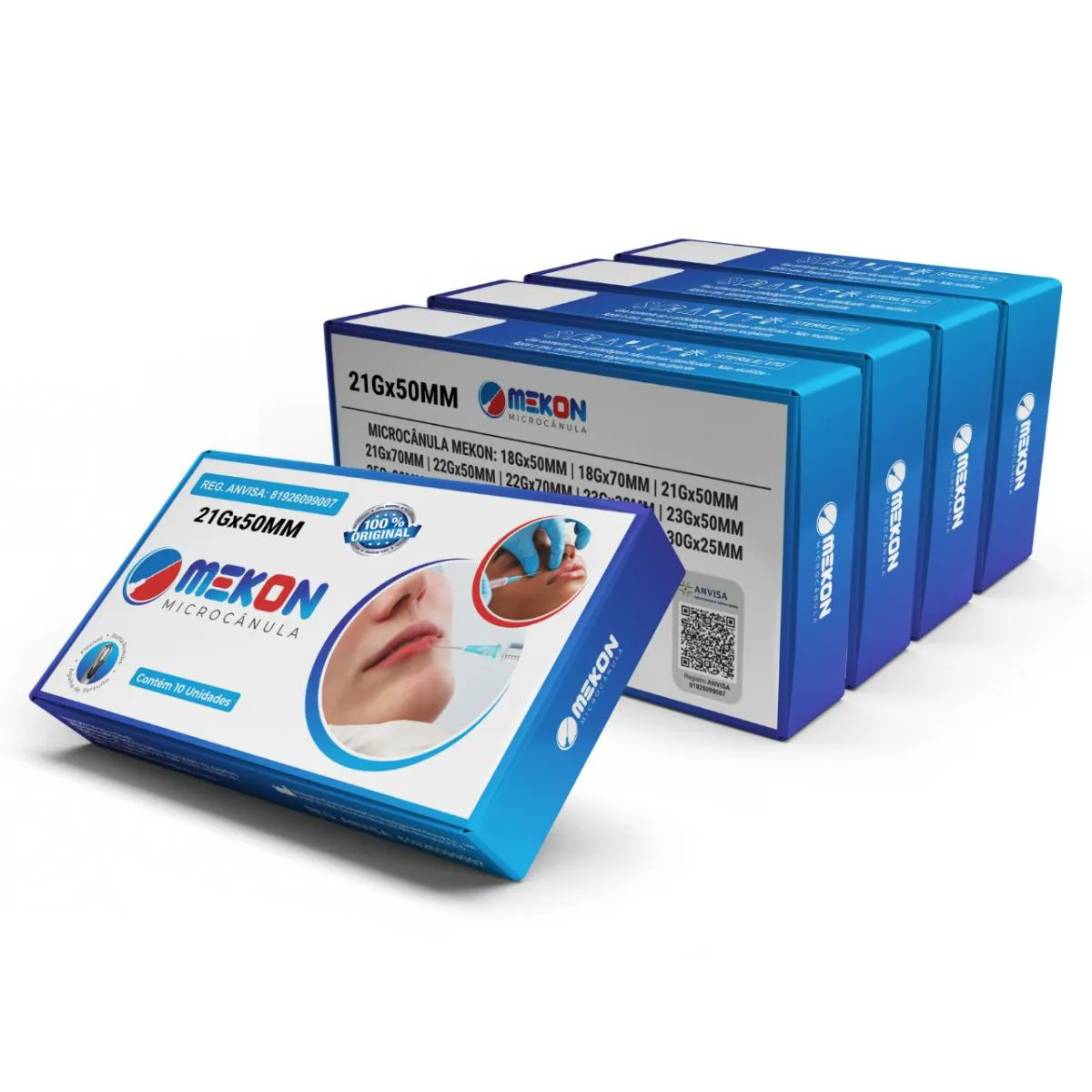 MICROCÂNULAS PREENCHIMENTO FACIAL MEKON 21GX50MM CX50UN