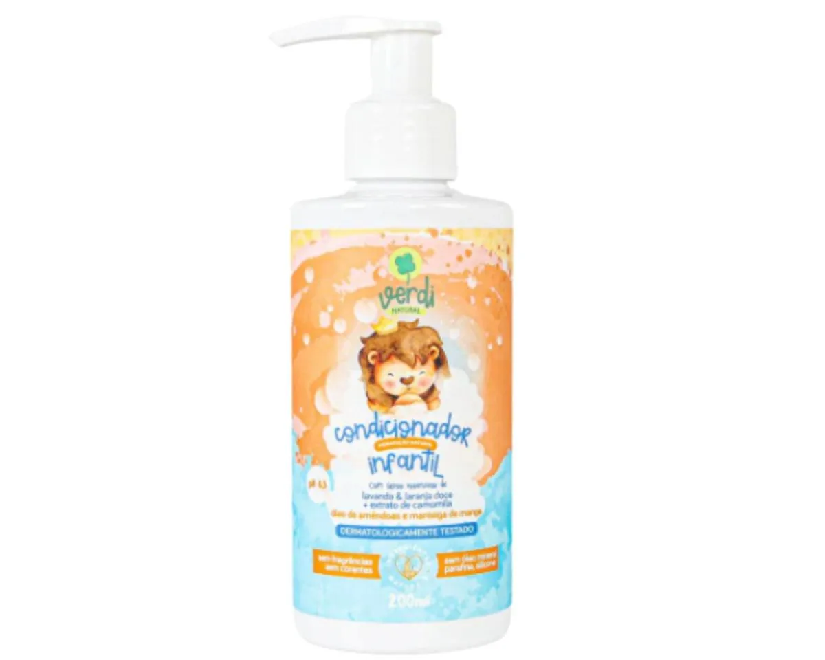 CONDICIONADOR INFANTIL VEGANO INGREDIENTES NATURAIS