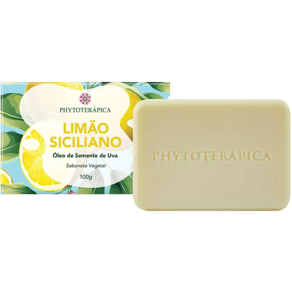 SABONETE VEGETAL LIMãO SICILIANO & ÓLEO SEMENTE DE UVA 100G