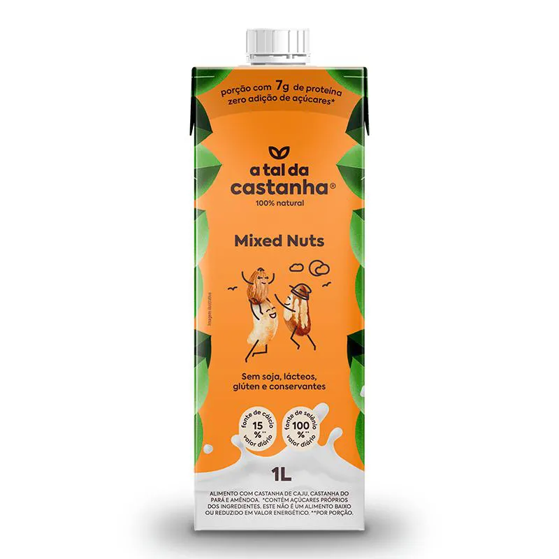 BEBIDA VEGETAL MIXED NUTS A TAL DA CASTANHA 1L