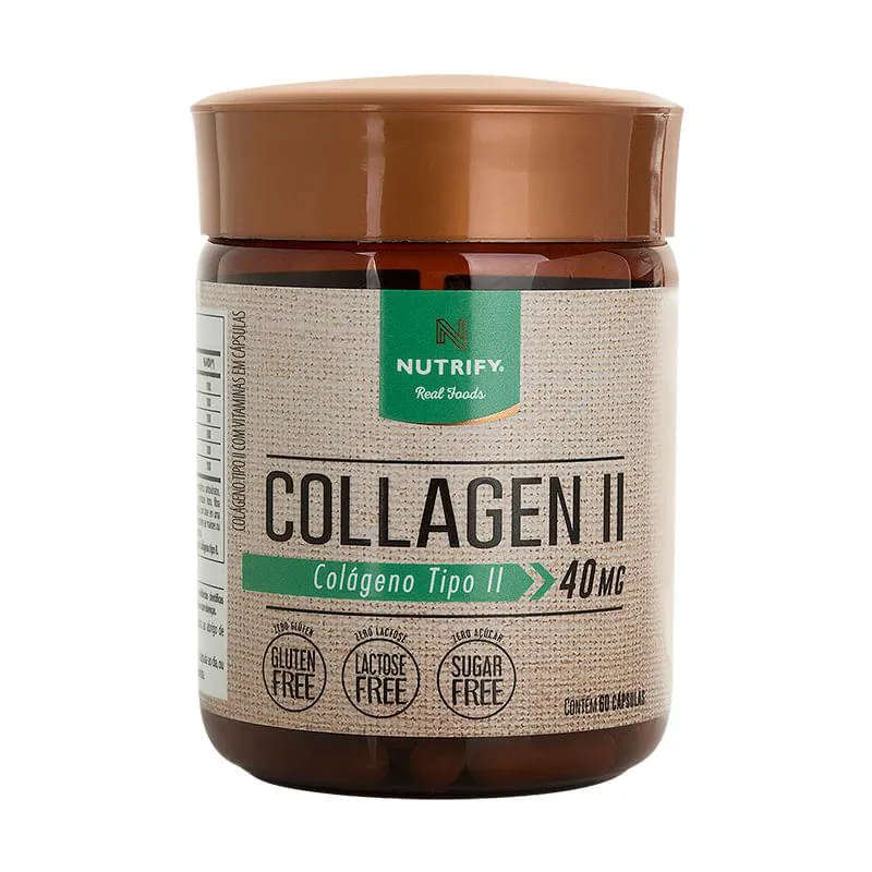 COLLAGEN TIPO II NUTRIFY 40MG COM 60 CáPSULAS