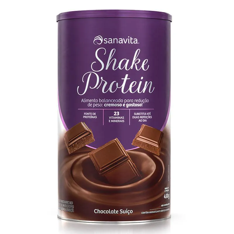 SHAKE PROTEIN CHOCOLATE SUIçO 450G - SANAVITA