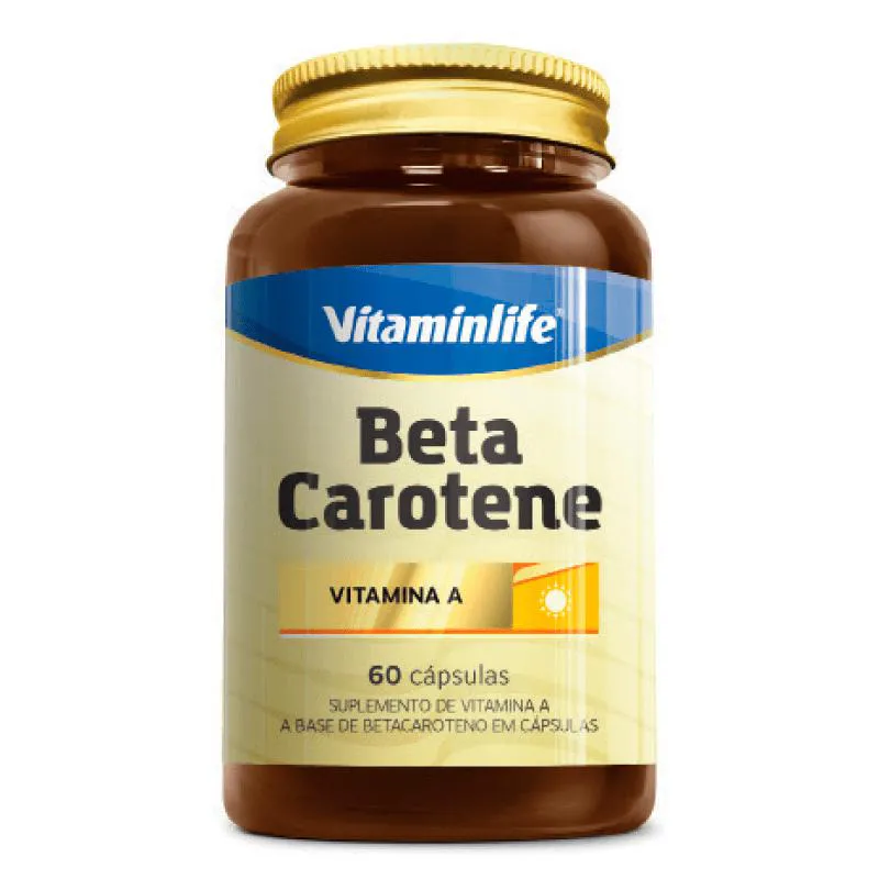 BETA CAROTENO 6000UI VITAMINLIFE 60 CáPSULAS