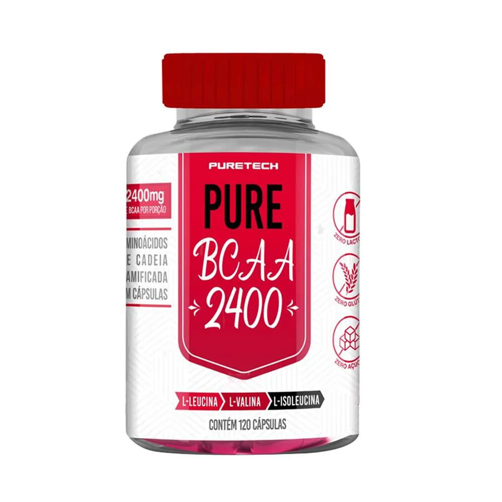 BCAA PURE 2400 120 CáPS - PURETECH