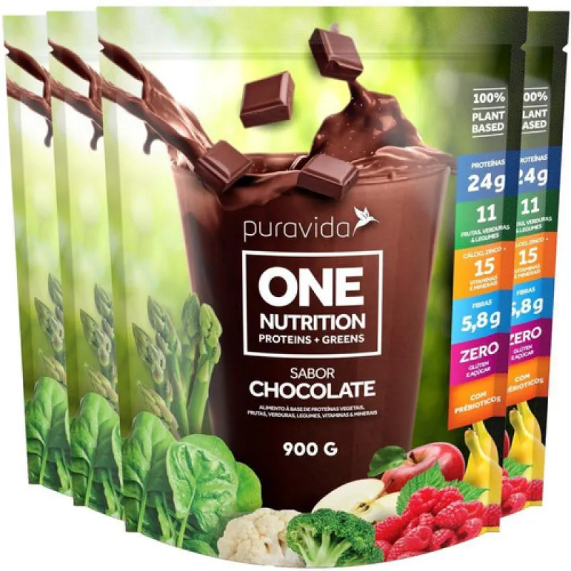 ONE NUTRITION VEGAN CHOCOLATE 4 X 900G PURAVIDA