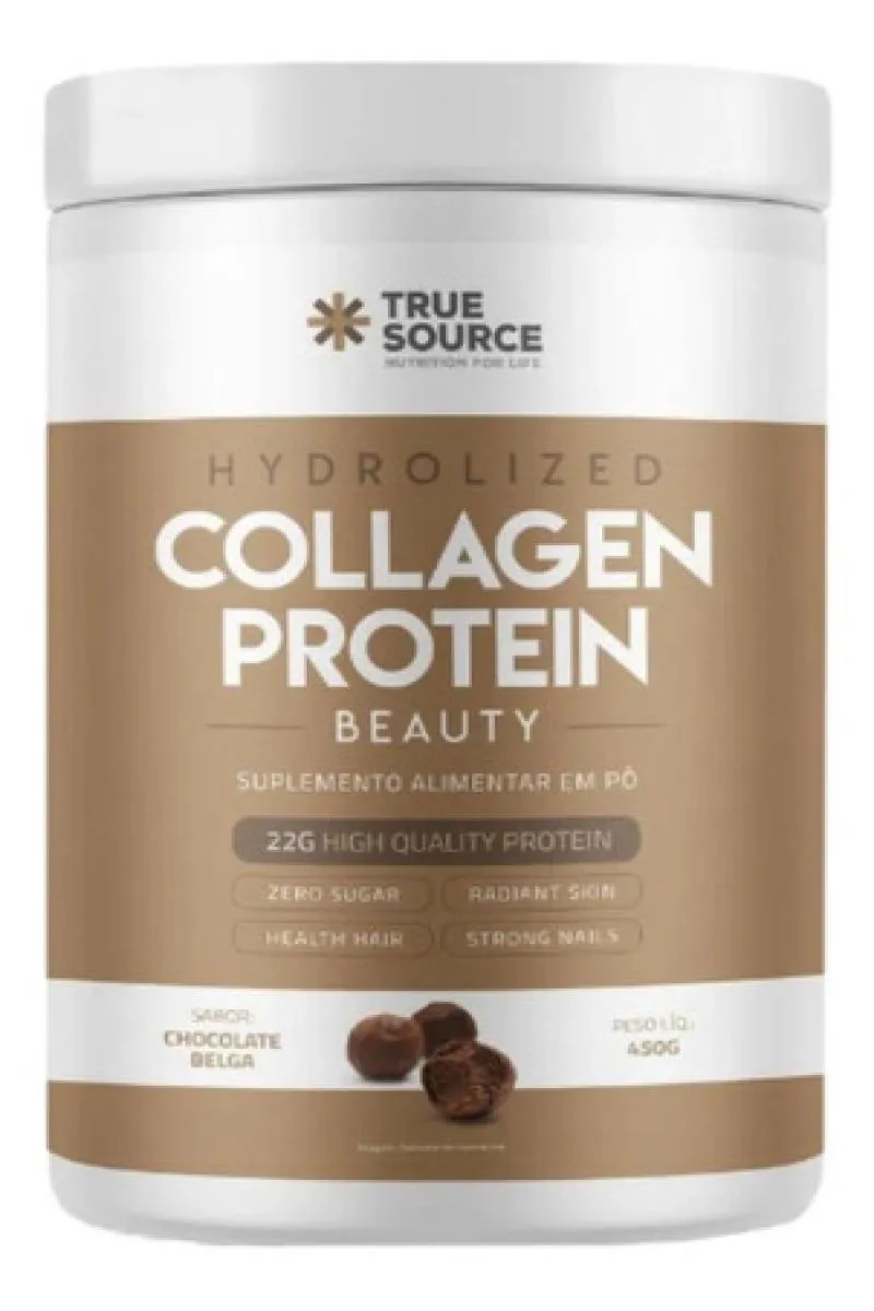 COLLAGEN PROTEIN CHOCOLATE BELGA 450G TRUE SOURCE