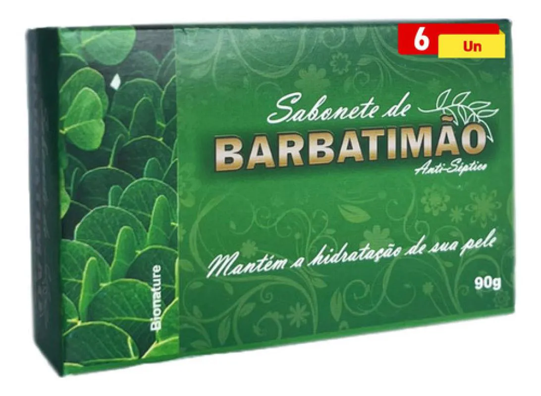 SABONETE DE BARBATIMãO 6 X 110G BIONATURE