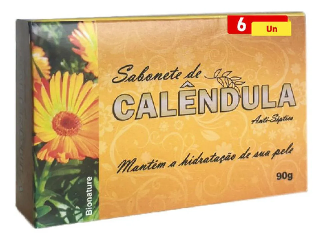 SABONETE DE CALêNDULA 6 X 110G BIONATURE