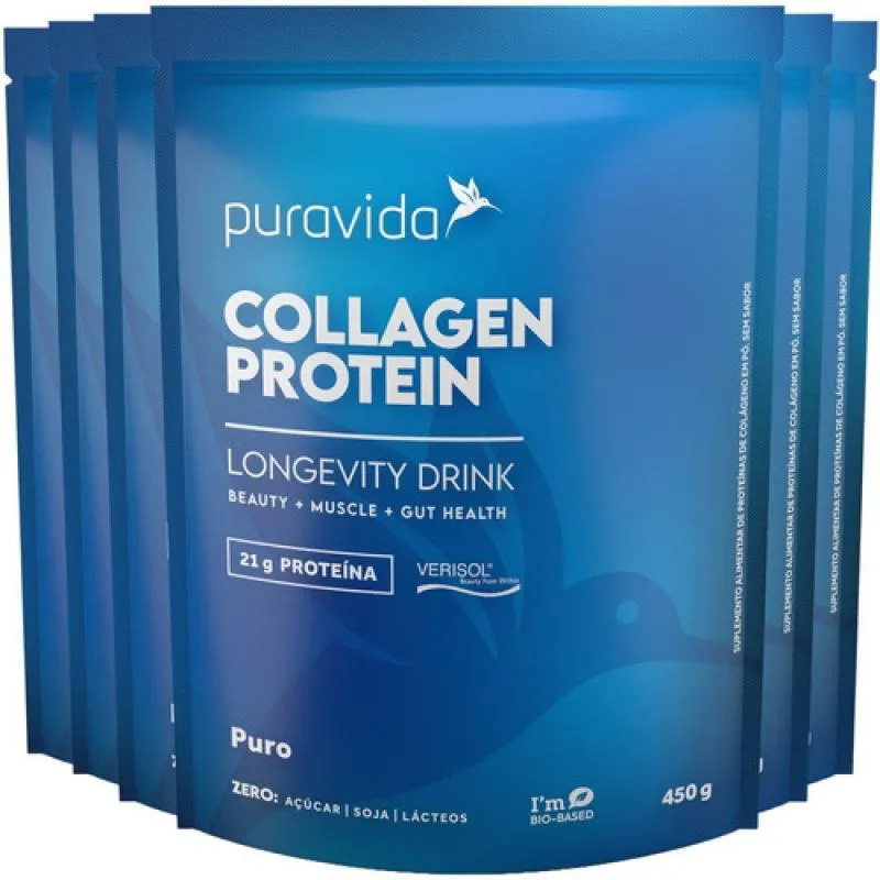 COLLAGEN PROTEIN PURO 6 X 450G PURAVIDA