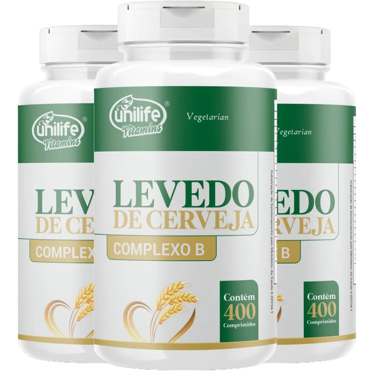 Levedo De Cerveja Complexo B 3 X 450mg 400 Comp. - Unilife