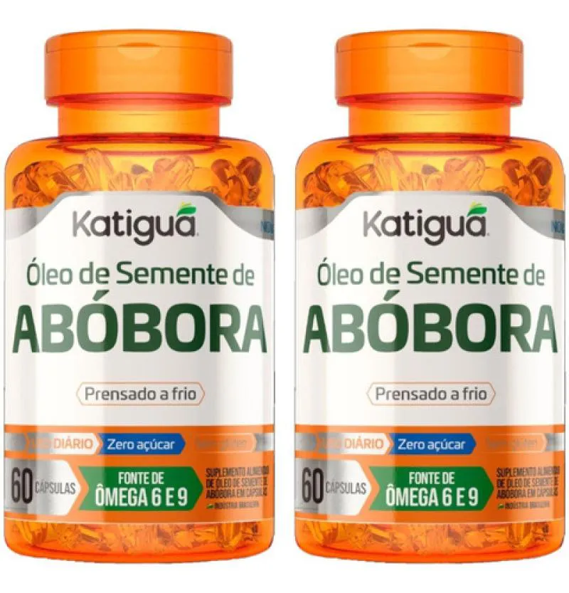 ÓLEO DE SEMENTE DE ABóBORA 2 X 60 CáPSULAS - KATIGUá