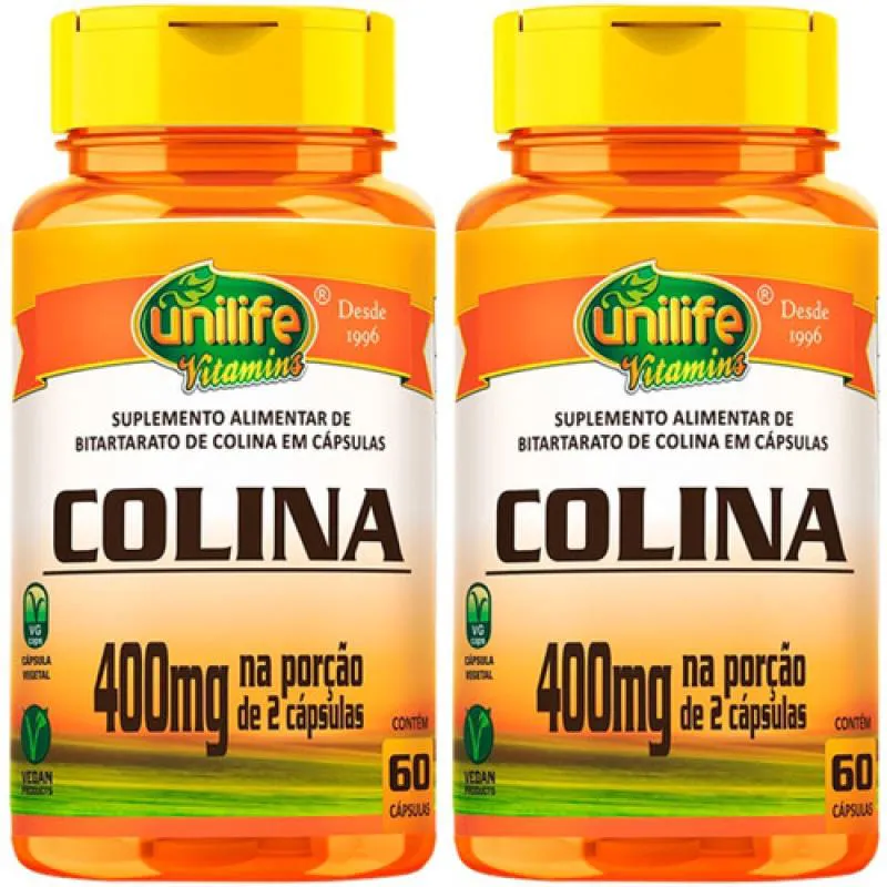 COLINA ORIGINAL 800MG 60 CáPSULAS - UNILIFE